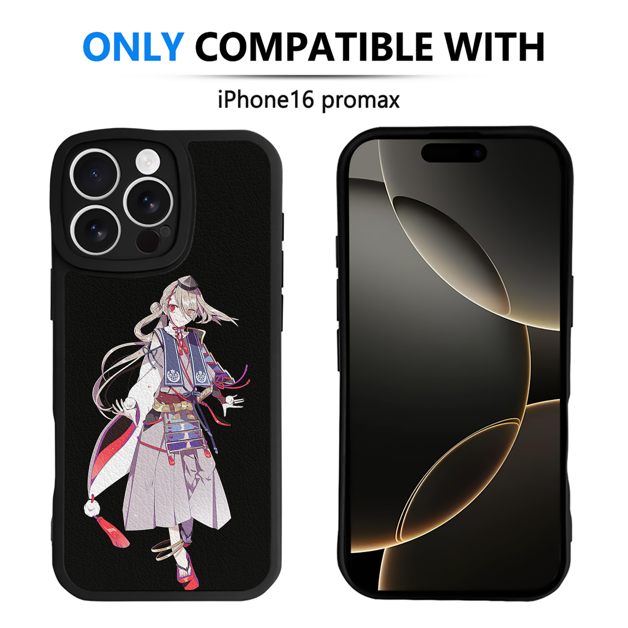 （画像用） 刀剣乱舞 Touken Ranbu 【iPhone 16シリーズ対応】シリコンスマホケース（レザー調） 材質：シリコン